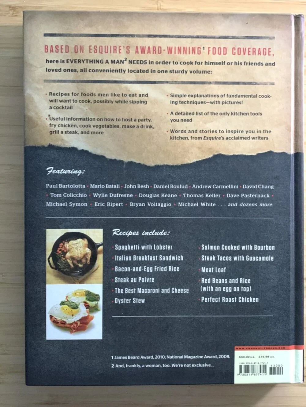 Eat Like a Man Cookbook Ryan D'Agostino Hard Cover 2011